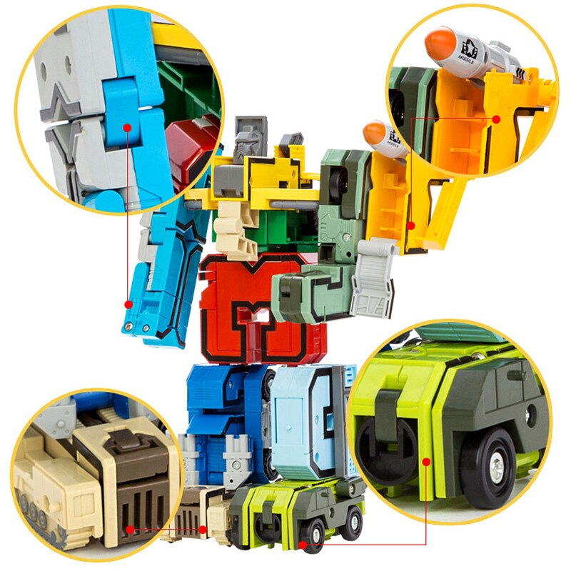 Creative Educational Blocks Number Transformation Robot 4