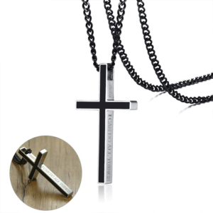 Special Bible Cross Pendant Stainless Steel Necklace