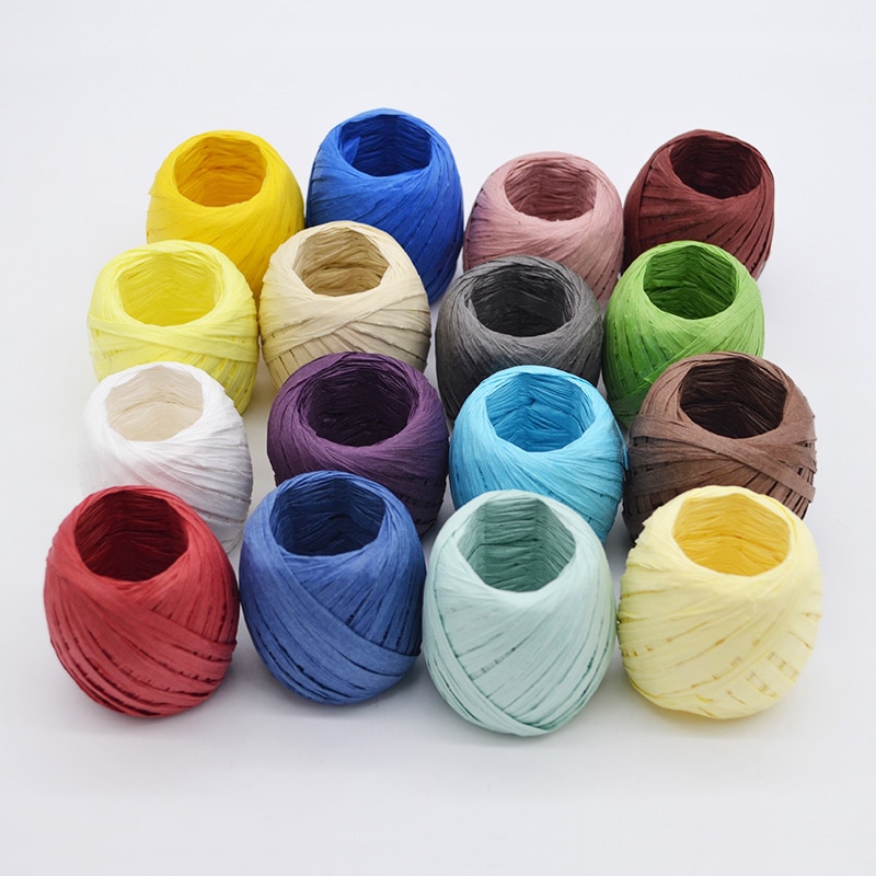 1 Roll 20 Meters Raffia Paper Ribbon Gift Wrapping 5