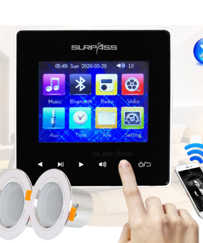 Bluetooth Wall Amplifier with 3” Coxial Ceiling Speaker