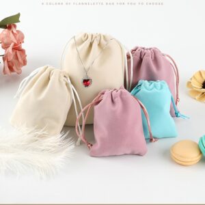 10Pcs/lot Ring Bracelet Packaging Drawstring Velvet Bags Jewelry Pouches 14