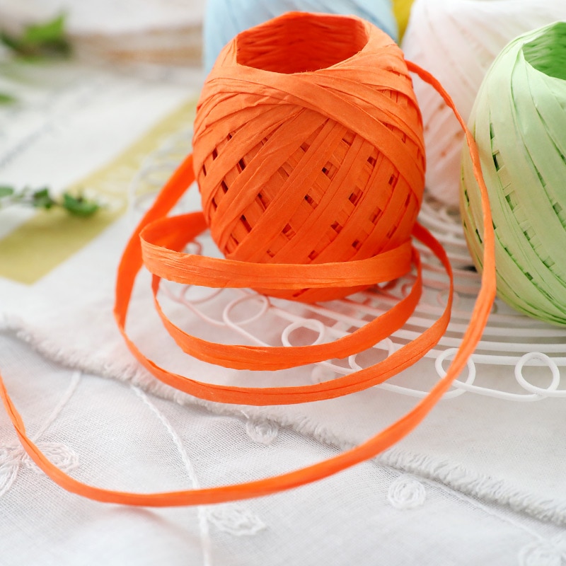 1 Roll 20 Meters Raffia Paper Ribbon Gift Wrapping 3