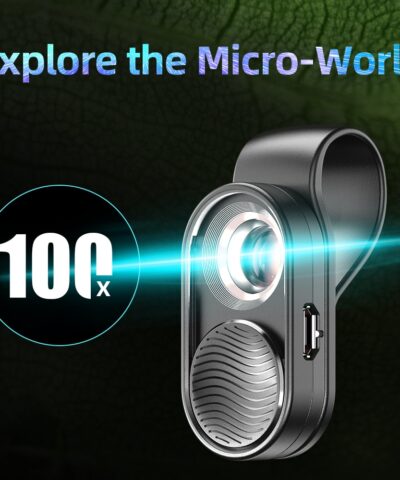 100X Magnification Microscope Lens with LED Lights