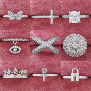 925 Sterling Silver Fashion Rings for Women 1