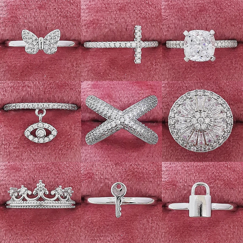 925 Sterling Silver Fashion Rings for Women 1