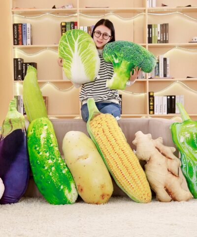 Simulation Vegetable Shape Plush Toys Stuffed Cushions