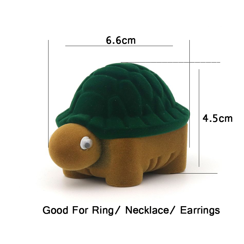 Velvet Lovely Panda Bear Starfish Swan Tortoise Gift Boxes for Jewelry Wrap 4