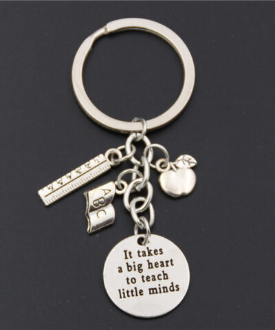 It Takes A Big Heart To Teach Little Minds Keychain for Teacher’s Day Gift