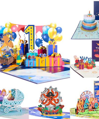 Birthday Cards 3D Pop-Up Party Balloons Greeting Cards Handmade Gifts