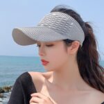 New Long Brim Ponytail Baseball Cap Casual Hollow Out Breathable Empty Top Hat New Long Brim Ponytail Baseball Cap Casual Hollow Out Breathable Empty Top Hat 1