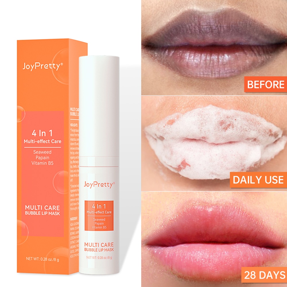 Bubble Lip Balm Lightening Dark Lip Mask Gloss Oil Exfoliating Clean Moisturizer 1