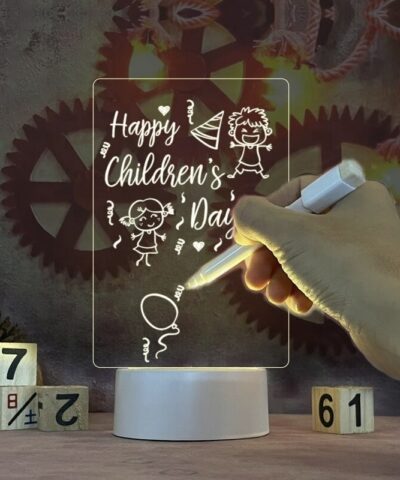 Creative LED Night Light USB Message Board Light With Pen