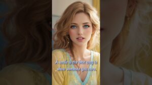 A smile is the best way to...